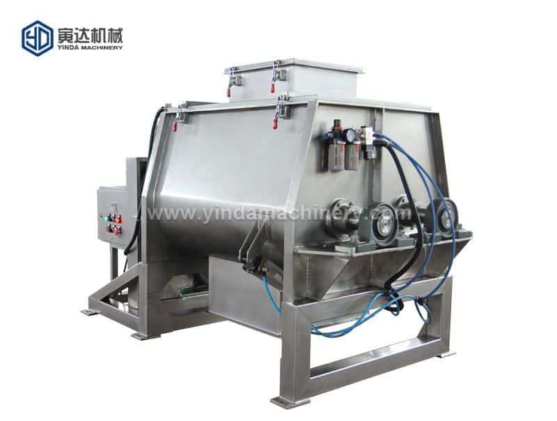 Chemicals Double Shaft Paddle Mixer
