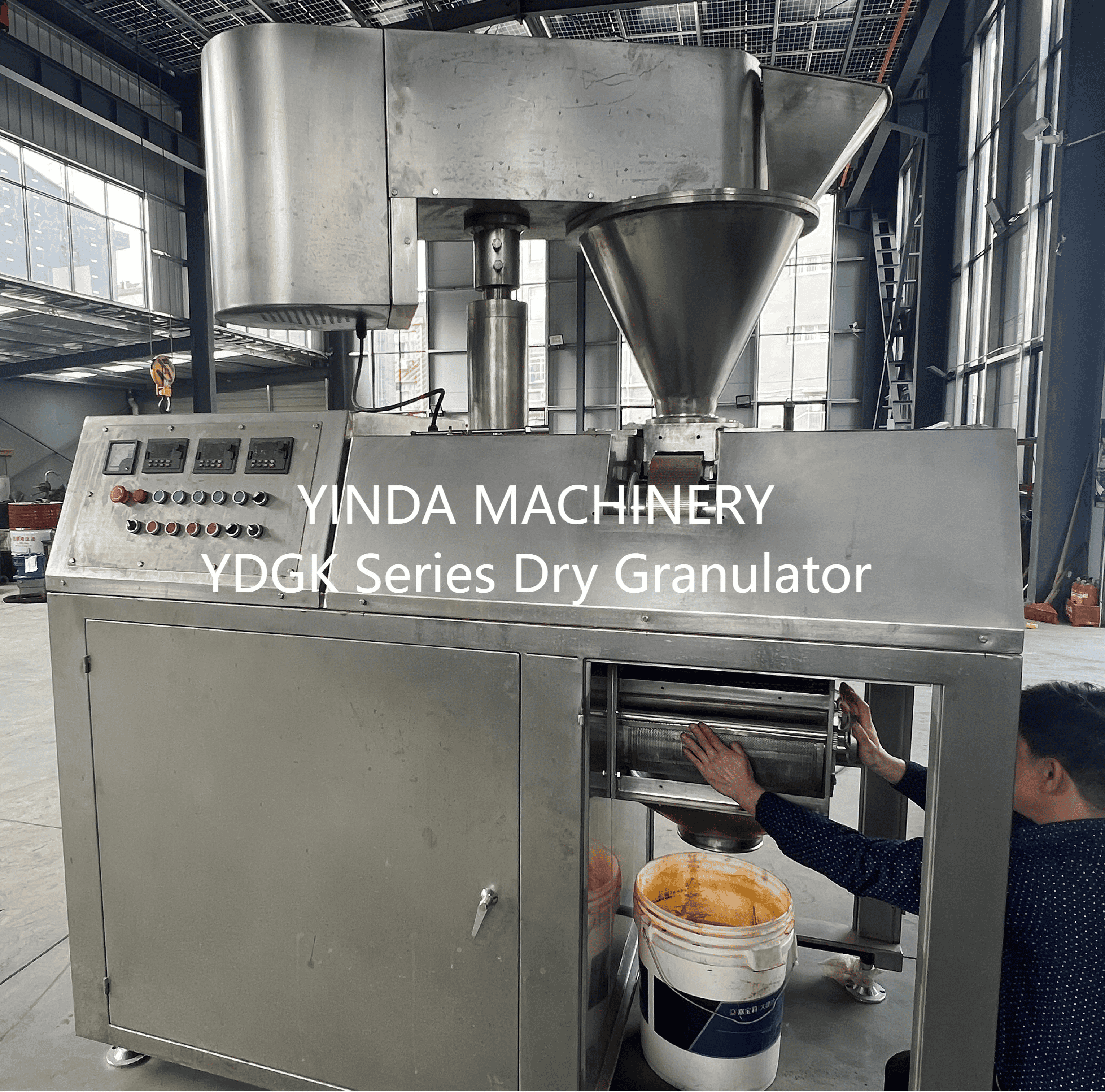 salt granule processing with ydgk series dry granulator (1)