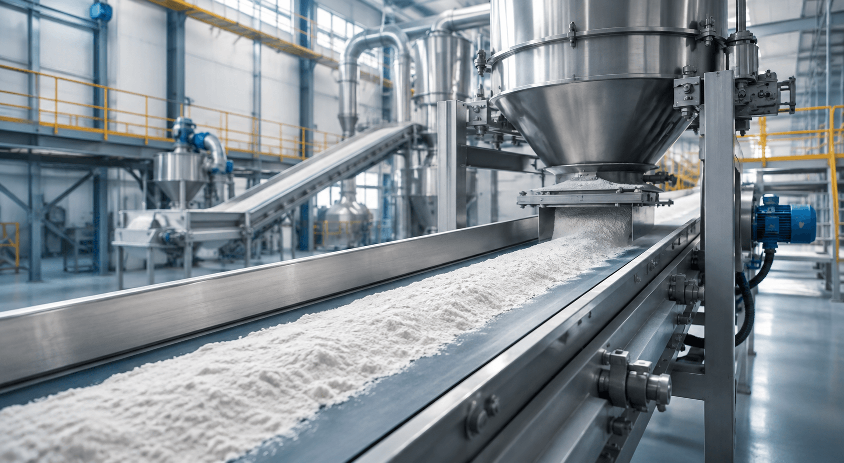 industrial conveyors machine for efficient powder handling