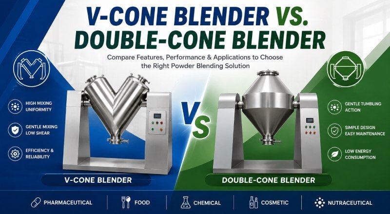 v cone blender vs. double cone blender